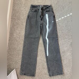 Abercrombie Ankle Straight Ultra High Rise size 4